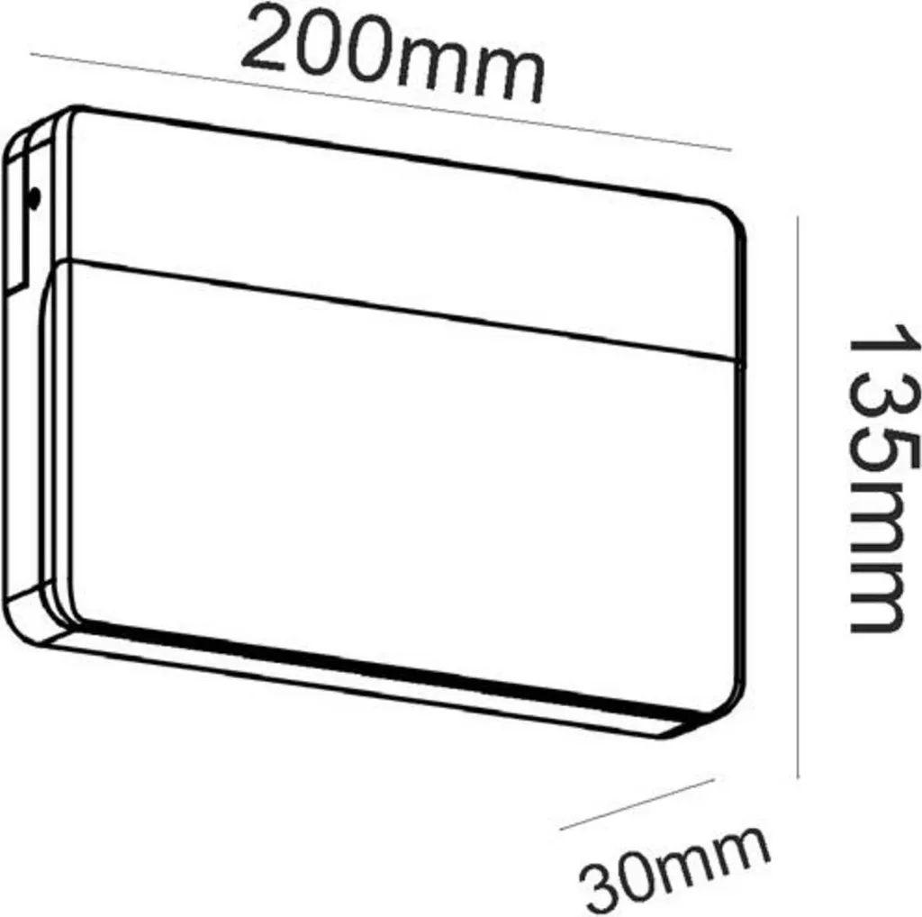 Éclairage de Terrasse LED 13W IP65 Design Gris Foncé pour Entrée Maison - 3