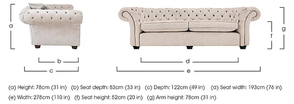 Stoffsofa Leder gemütliche Sofa 4 Sitzer Grau liege Couch Chesterfield jvmoebel