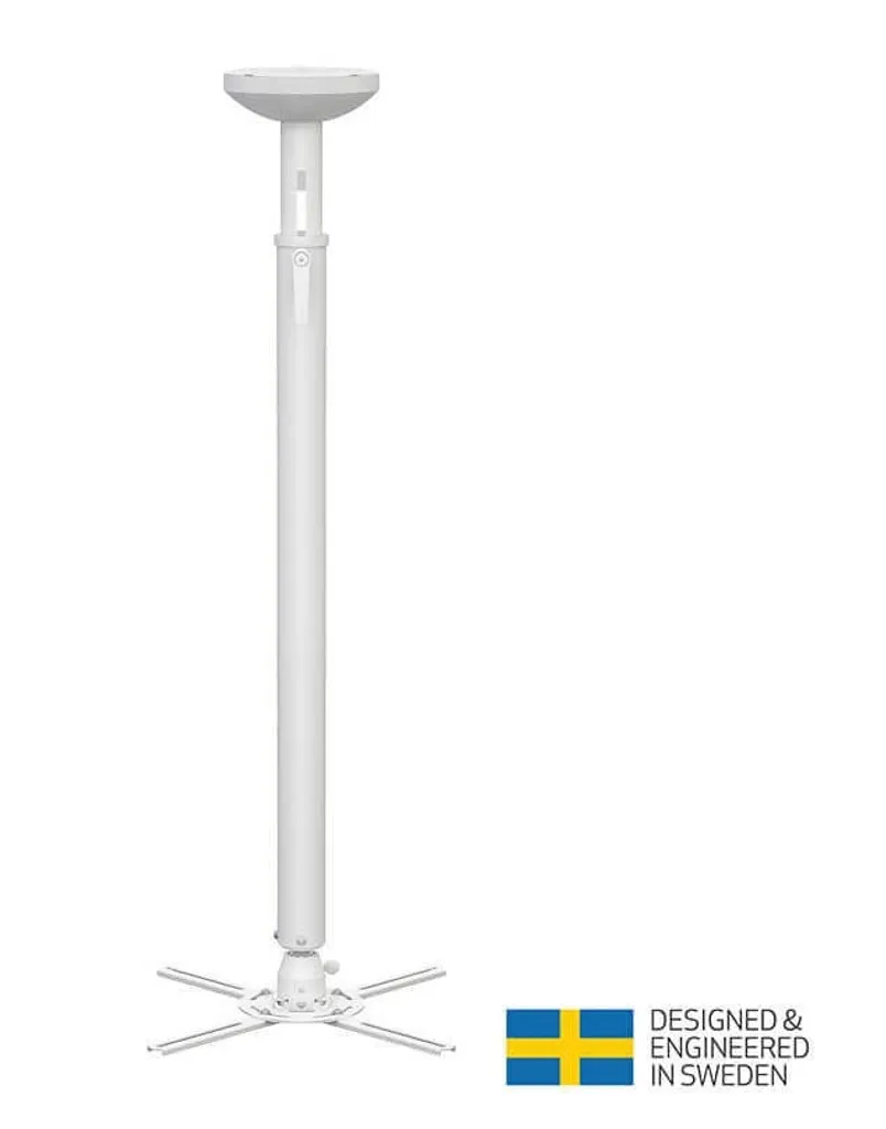 Support de Plafond Télescopique pour Vidéoprojecteur HD 97-150cm Robuste