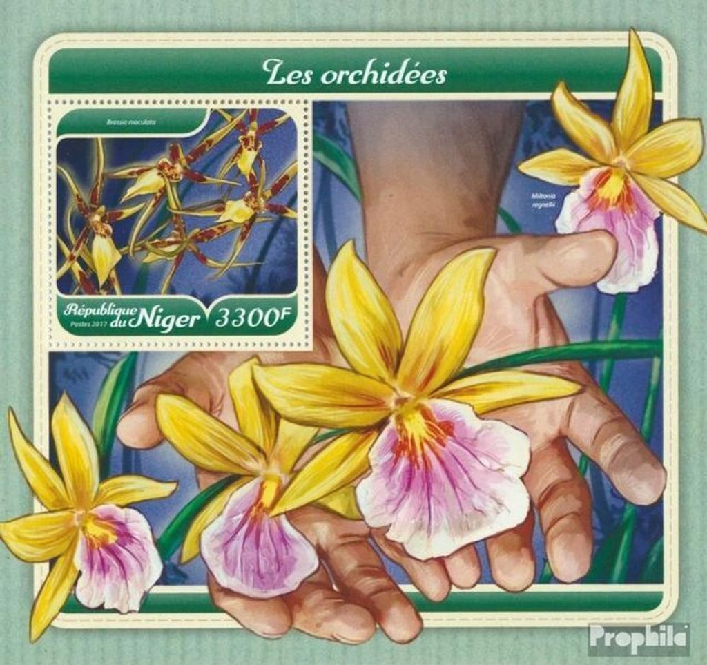 Briefmarken Niger 2017 Mi Block 774 (kompl. Ausg.) postfrisch Orchideen