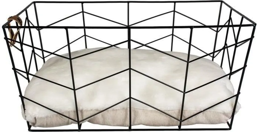 Lit pour chat en métal noir Caviar idéal pour intérieur contemporain