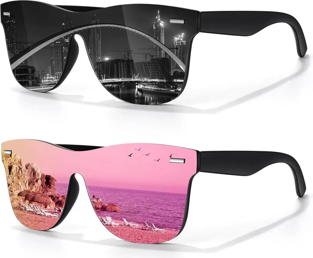 LINVO Occhiali da sole polarizzati UV400 Classic Mirrored - Offerta Shop