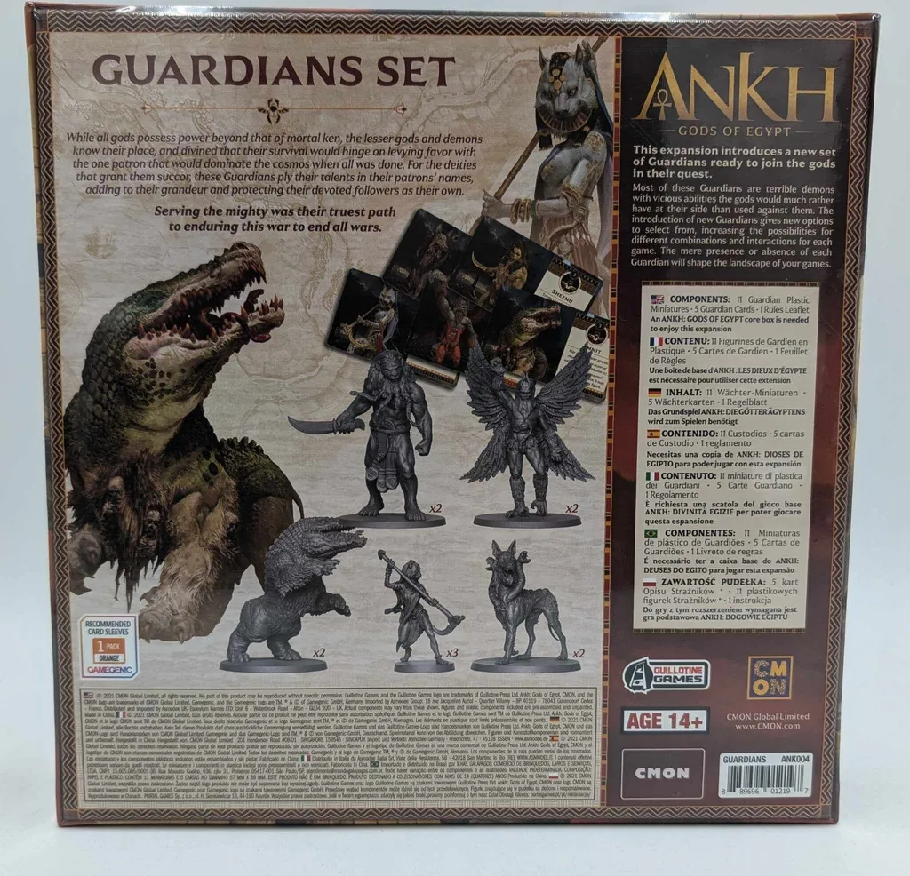Ankh Guardians Set avec Figurines Détaillées et Capacités Uniques