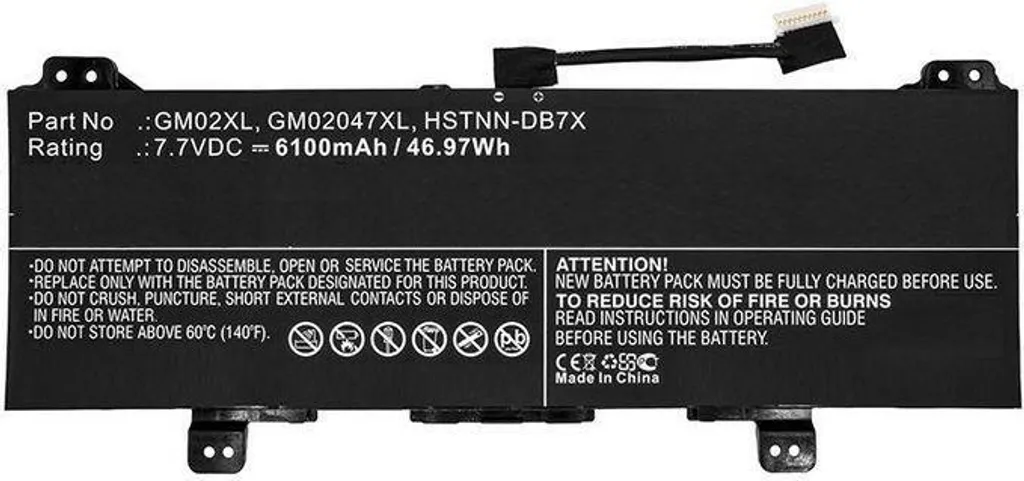 Batterie pour ordinateur portable CoreParts 6100mAh Li-Pol 917725-855