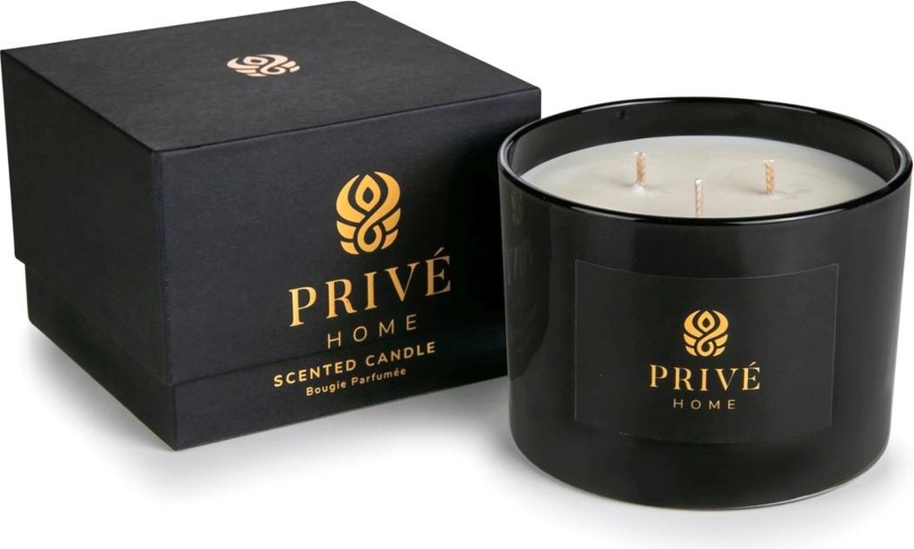 PRIVE HOME Kerze, 420 g (Bergamotte, Rosmarin, Basilikum, blumig, holzig und OUD)
