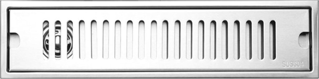 Shower Drain Long Stainless Steel Deodorant Removable Floor Drain for Bathroom Hotel 40cm Side Draining