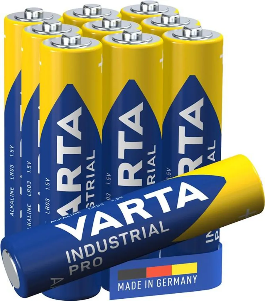Pile AAA LR03 Varta Industrial 1.5V x70 : Anti-Fuite et Longue Durée