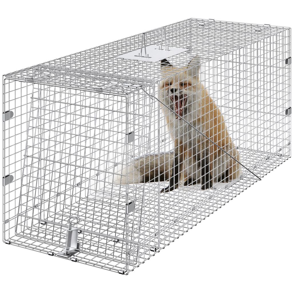Trappola a gabbia per animali vivi VEVOR, 127 x 50 x 66 cm, Immagine del prodotto 