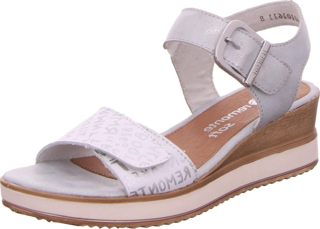 Remonte Sandalen in Übergrößen Silber D6455-90 große Damenschuhe