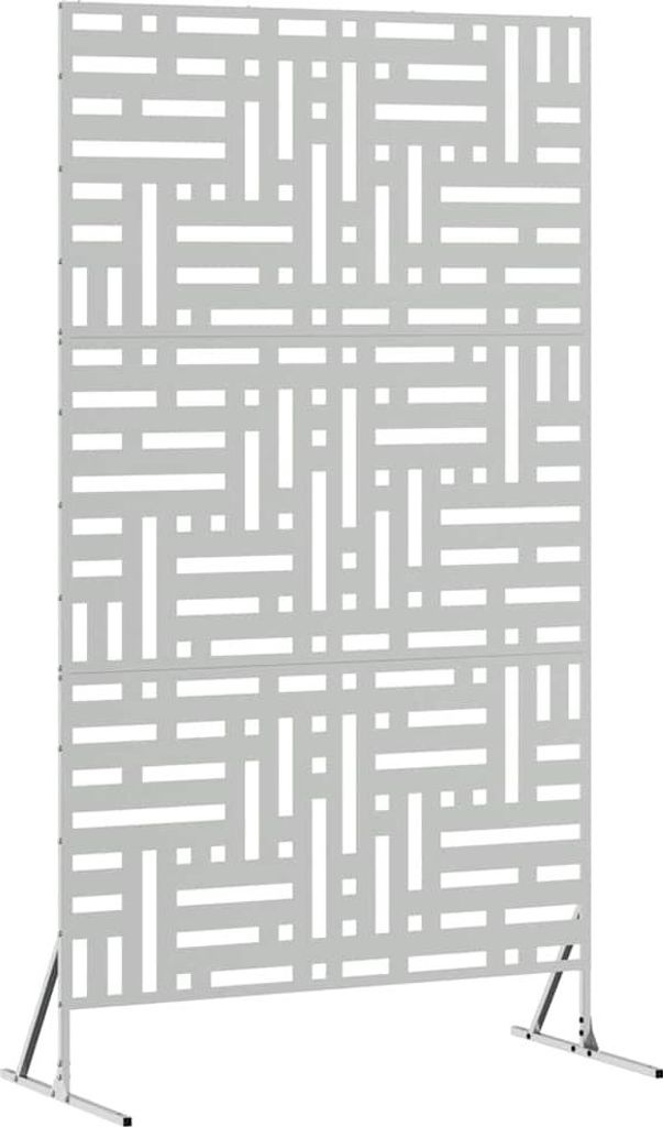 vidaXL Sichtschutz Grau 100 x 50 x 180 cm Stahl