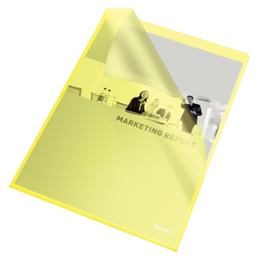 Esselte - l -Map Esselte Standard A4 0,11 mm pp gelb | Box ein 100 Stück