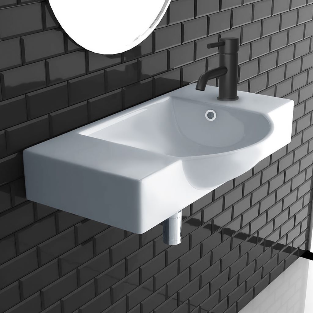 Alpenberger Waschbecken Bad Waschtisch 55 cm Breit Eckig Produktbild 