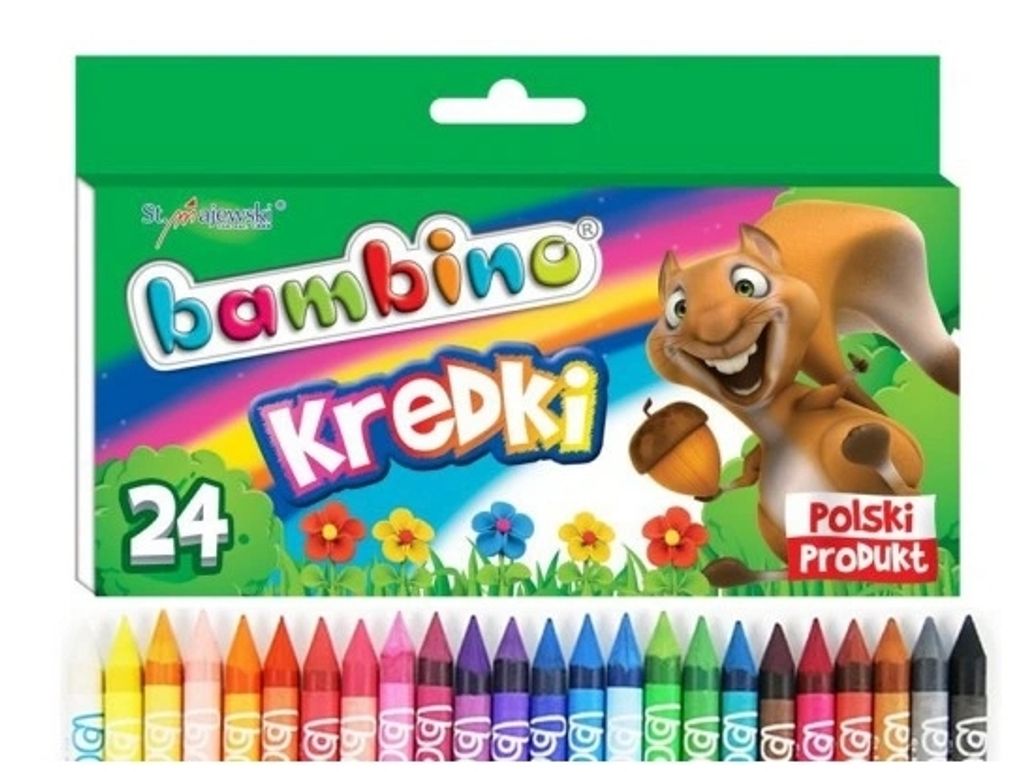 Bambino, Kredki świecowe, 24 kolory Zdjęcie produktu 