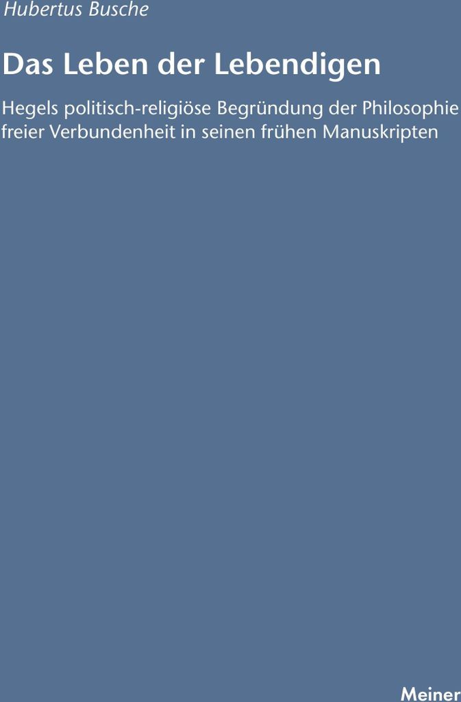 Das Leben der Lebendigen