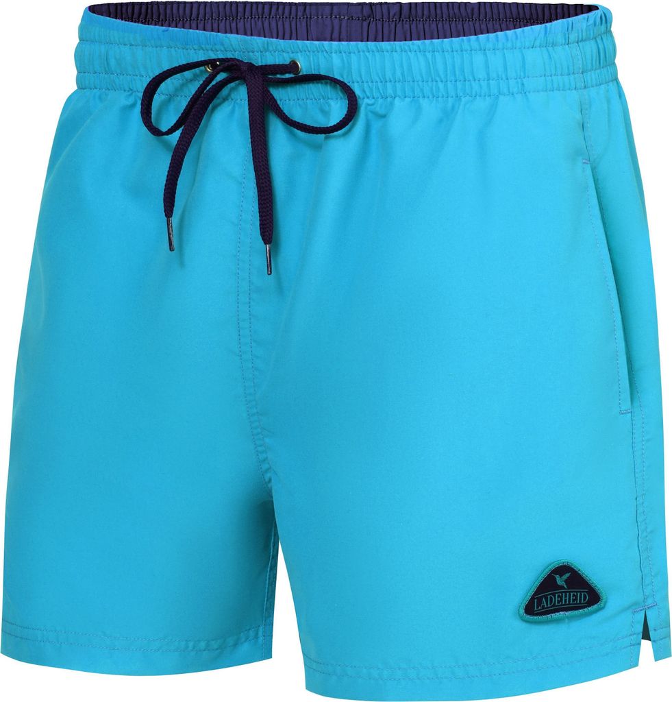 Ladeheid Herren Badehose Badeshorts Beachshorts Schwimmhose LAZA1003 (Azurblau Marineblau, S)