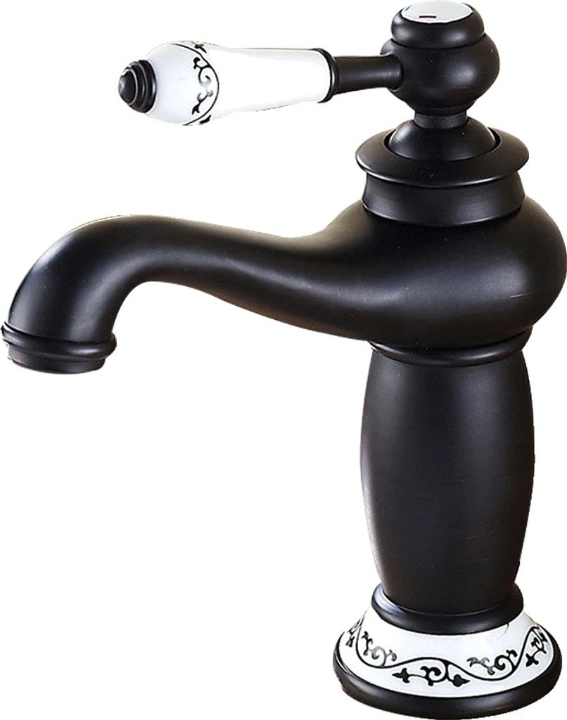 Antiker Badezimmerarmatur, Messingmaterial, Einhebelbedienung, Mit 2*Batterie