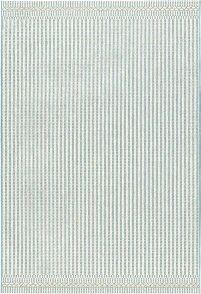 Teppich in Türkis Blau und Weiß 160 x 230 cm