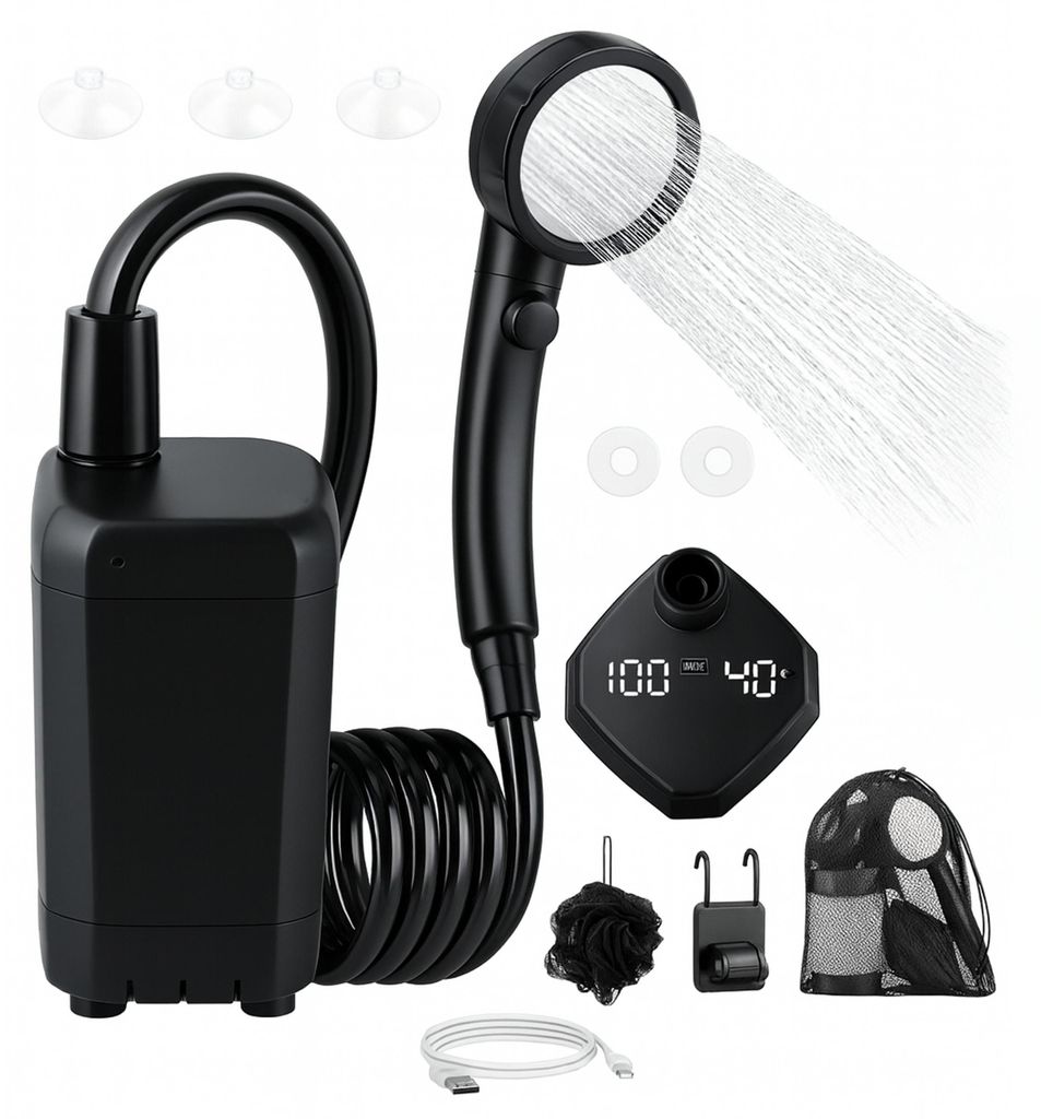 GOTEL Carruzzo Q16G2 Doccia da campeggio a batteria con Immagine del prodotto 