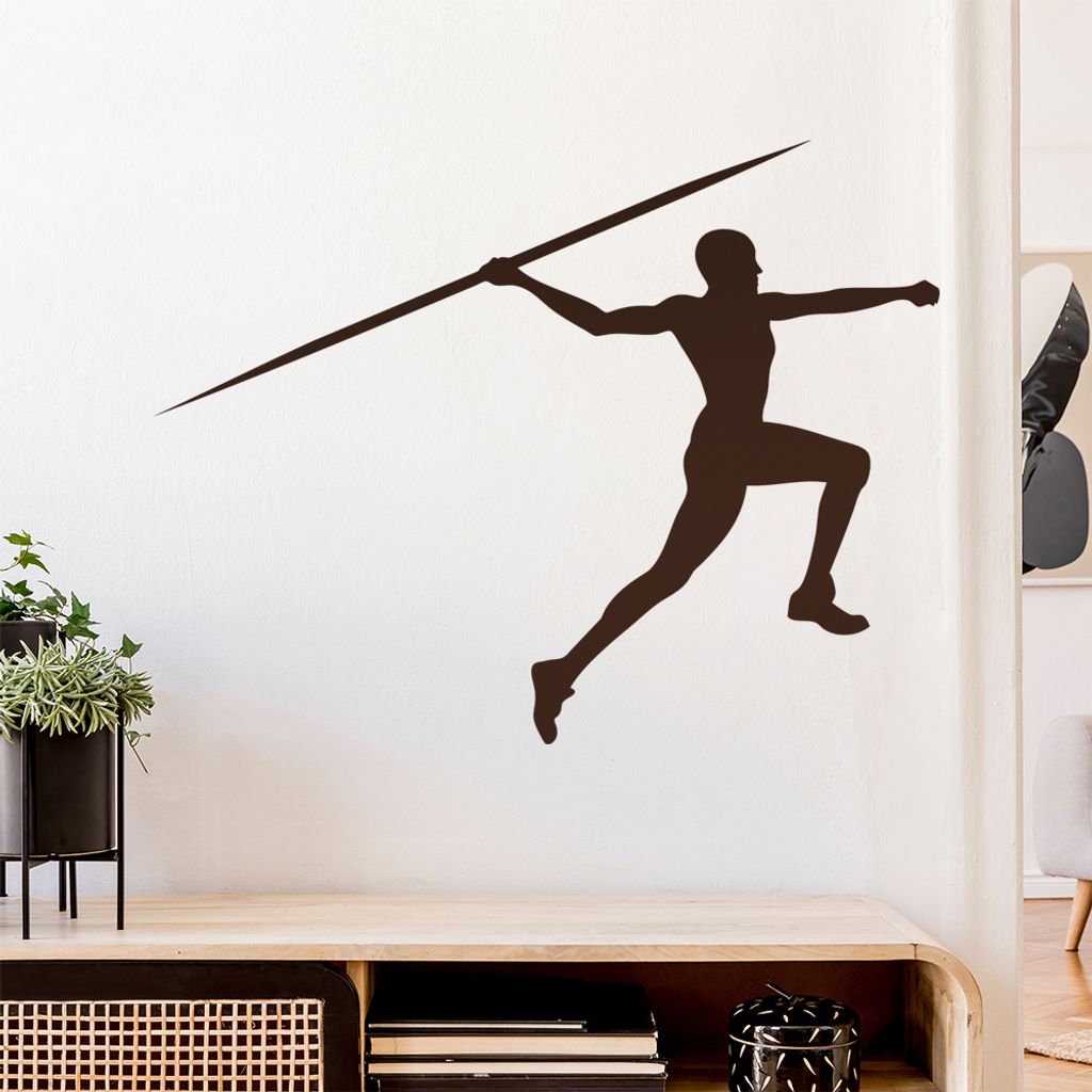 Speerwurf Speerwerfer Wandtattoo Wandaufkleber Wall Sticker - Dekoration, Küche, Wohnzimmer, Schlafzimmer, Badezimmer