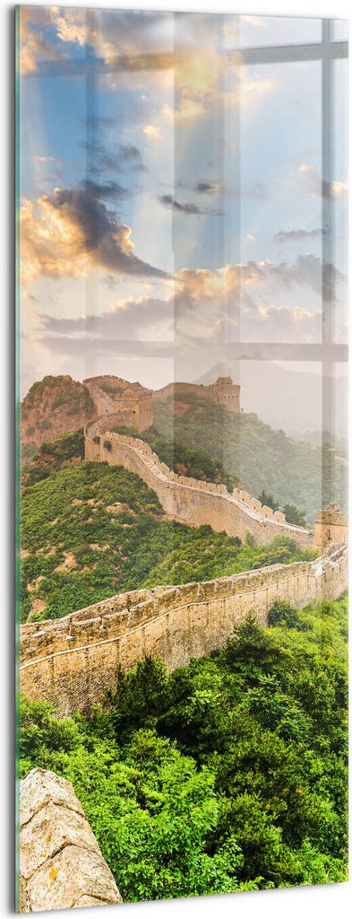 Designer Glasbild - Wandbild - Glas Bild - 50x125 cm - Die Chinesische Mauer