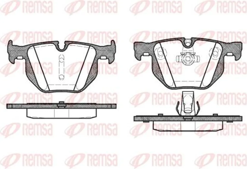 Plaquettes de Frein REMSA 0381.60 pour BMW Série 3 E90 et Série 5 E60