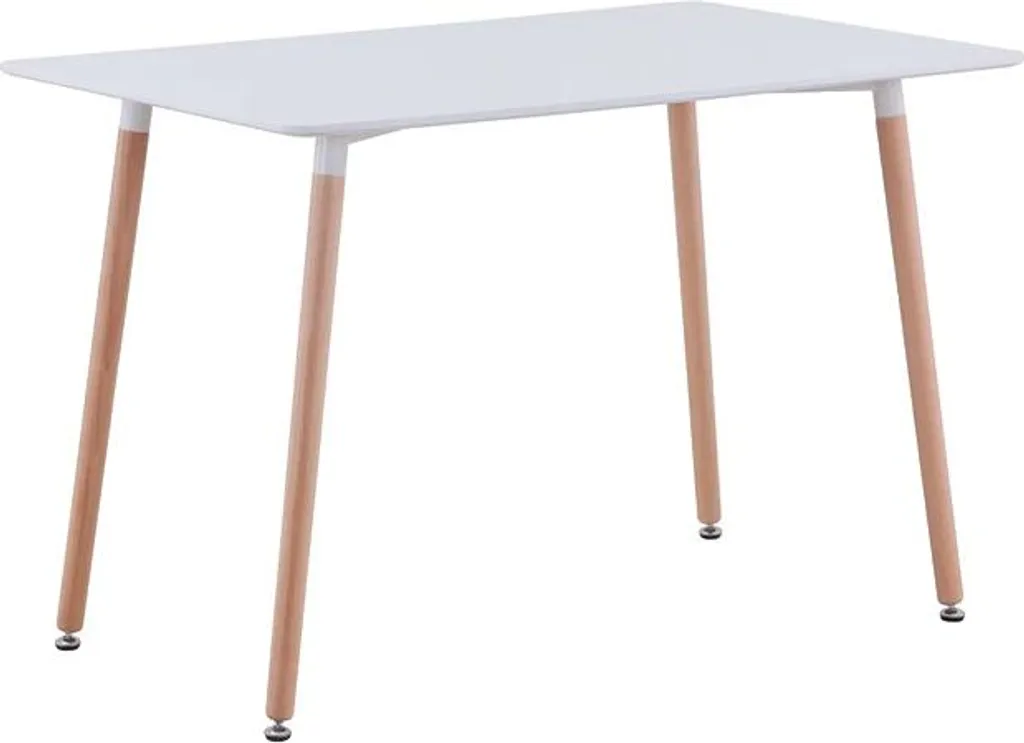 Table de salle à manger en bois rectangulaire anti-rayures Nova
