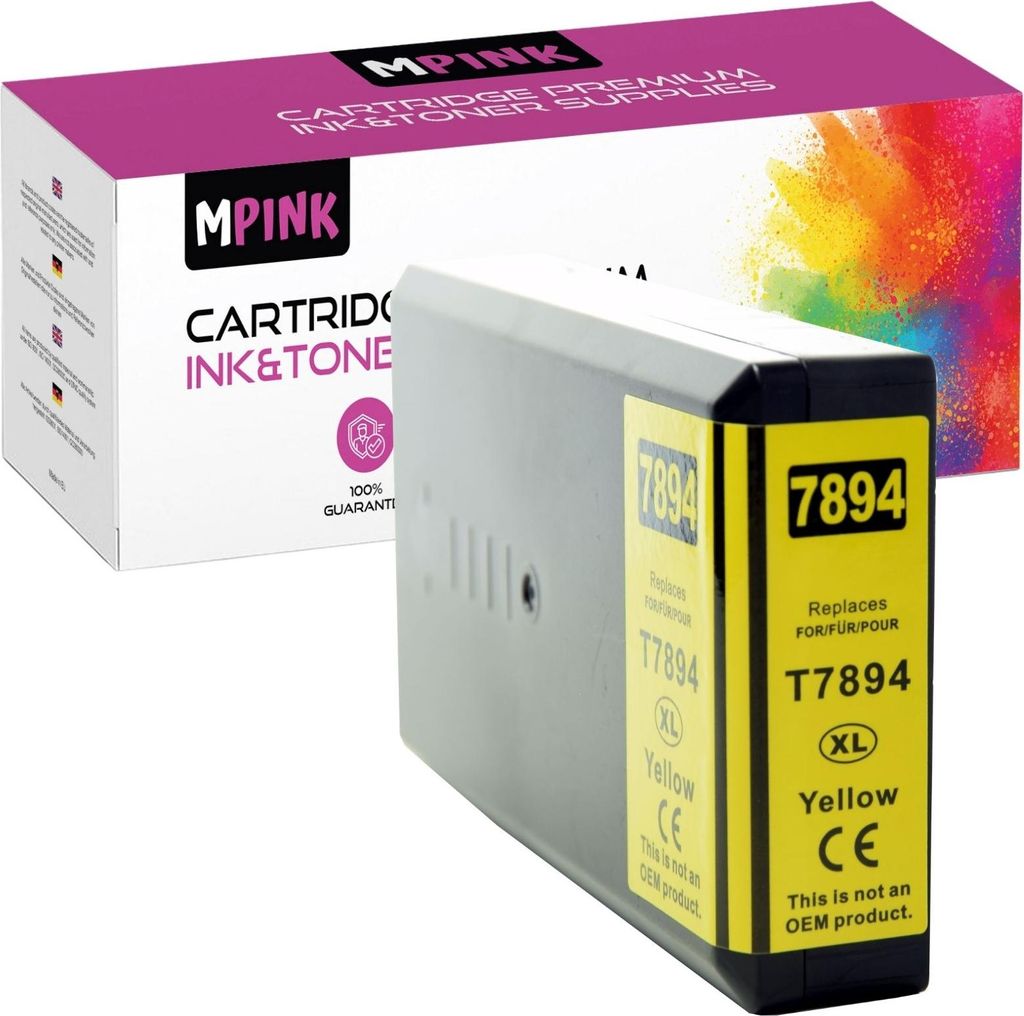 Druckerpatronen für Epson T7894 Gelb WF-5110DW 5190DW 5620DWF 5690DWF