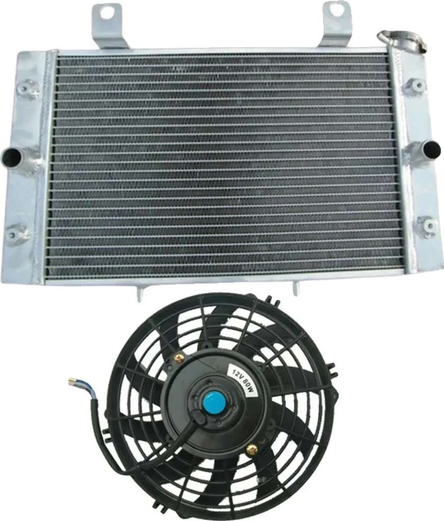 Kit Radiateur Eau et Ventilateur Haute Performance pour Quad Yamaha Rhino 700