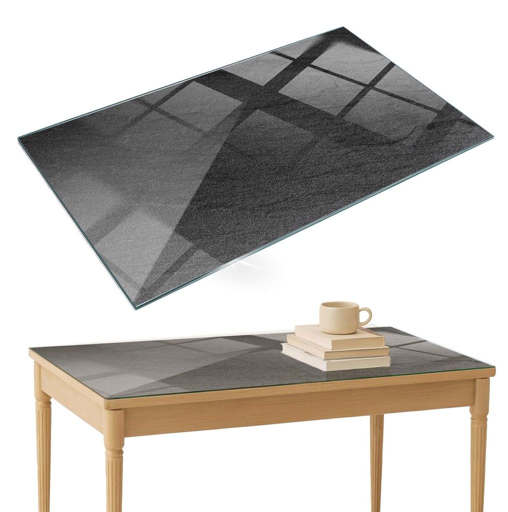 Glasplatte Tisch – Esstischplatte Glas – Tischplatte Glas – Glasarbeitsplatte Tisch – Glasplatte Esstisch – Pflegeleicht – Witterungsbe...