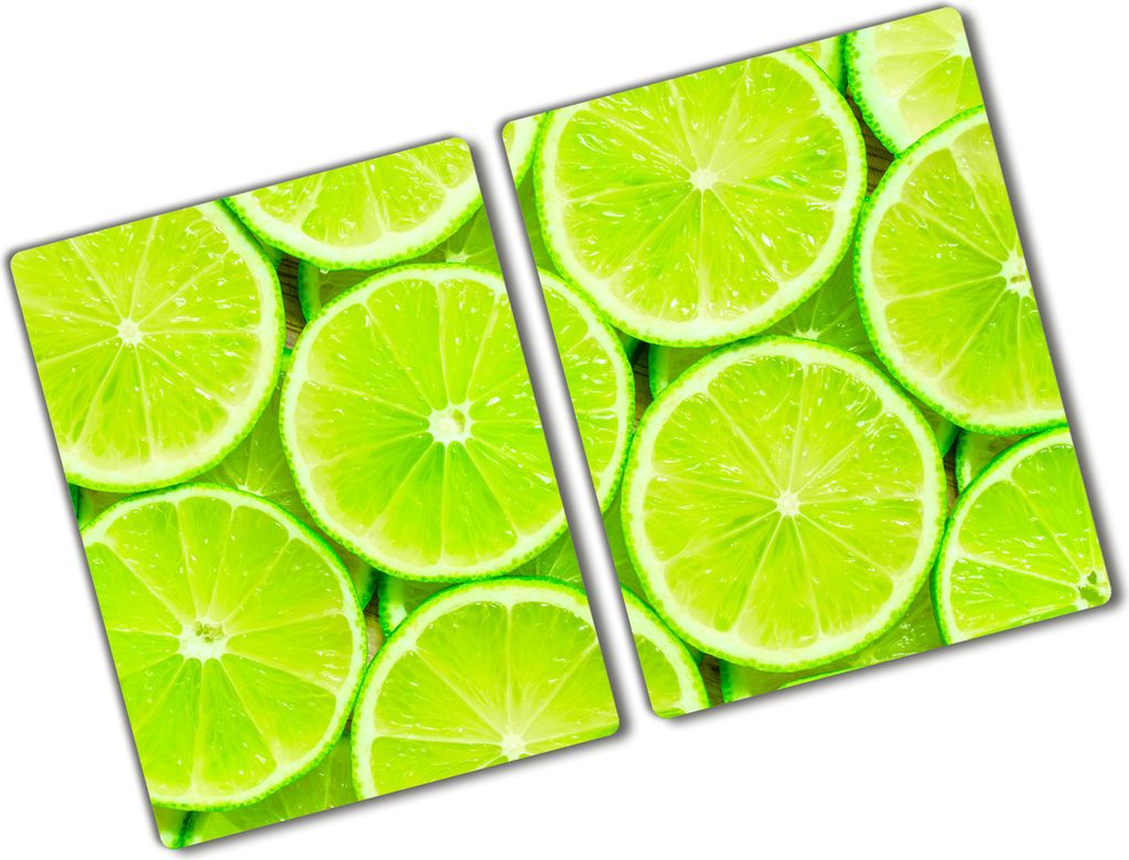 Tulup Glas Herdabdeckplatte - 2x40x52 cm - Glaskeramikkochfeld-Abdeckung Spritzschutz Glasabdeckplatte Kochplattenabdeckung und Schneidebrett - Zwe...