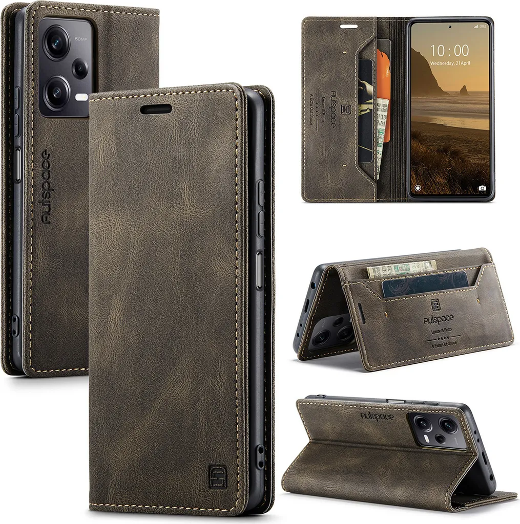 Custodia Protettiva Redmi Note 12 Pro 5G - Cover Libro Rame