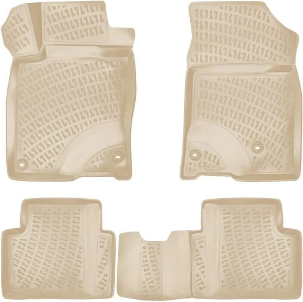 Set Tappetini Honda Civic 2015-2021 TPE Beige - Sicuri e Lavabili