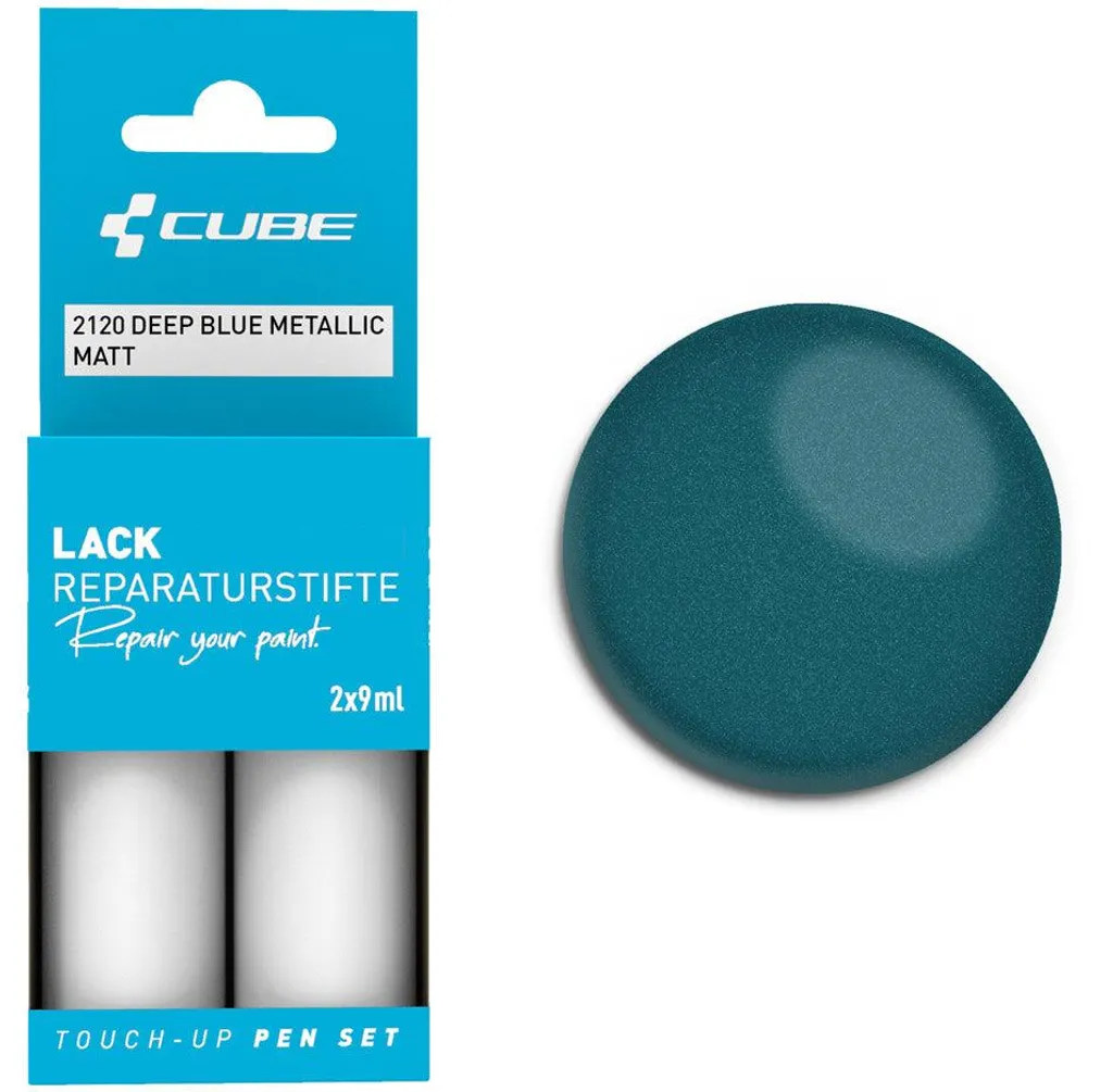 Kit anti-rayures Cube bleu foncé métallisé mat pour rénover sa peinture