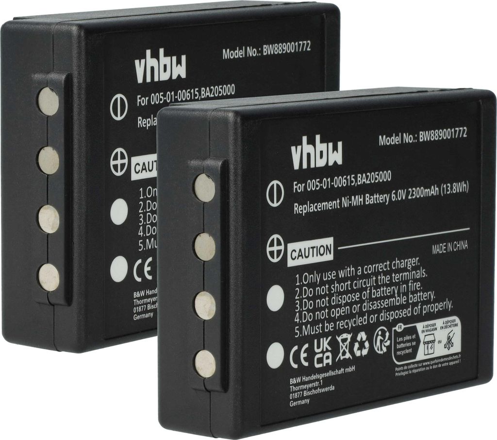 vhbw 2x Akku Ersatz für HBC BA225031, BA226030, BA225030, Produktbild 