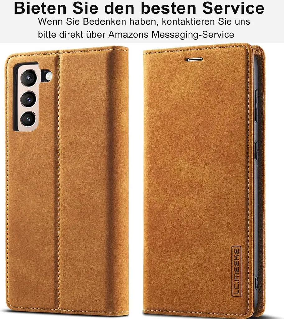 Housse portefeuille Galaxy S24 Plus marron : protection et rangement