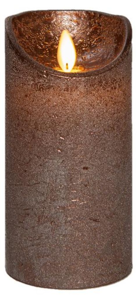 Anna's Collection Gefuhrte stumpfe Kerze - Bronze - 15 x Produktbild 