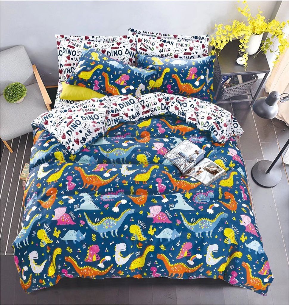Bettwäscheset für Kingsize-Betten im Bohemian-Stil, 1 Bettbezug 155 cm x 220 cm und 1 Kissenbezug 80 cm x 80 cm, mit Reißverschluss, langlebig u...
