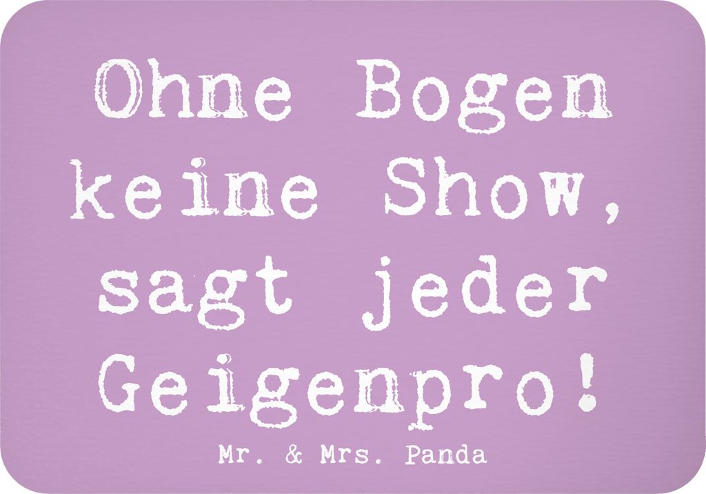 Mr. & Mrs. Panda magnet Spruch Geige Bogen - Lavendeltraum - Geschenk, Folklore, Notizhalter, wandmagnet, Musiker, whiteboardmagnet, Violinist, Kam...