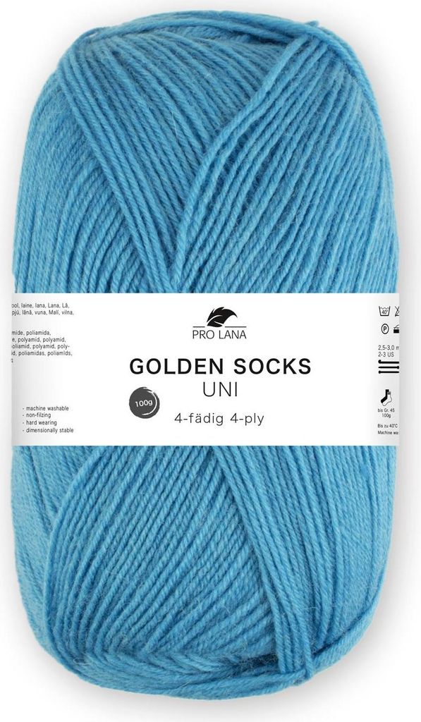 Pro Lana Sockenwolle 4fädig Uni 100g Farbe (424) Produktbild 
