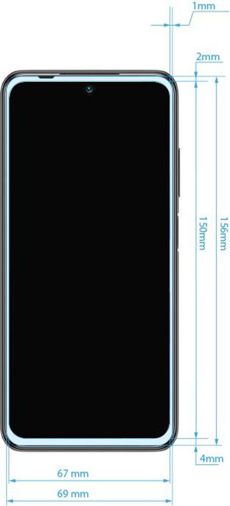 Crong 7D Nano Flexibles Glas - Bruchsicheres 9H Hybridglas für den gesamten Bildschirm des Xiaomi Redmi Note 10 5G