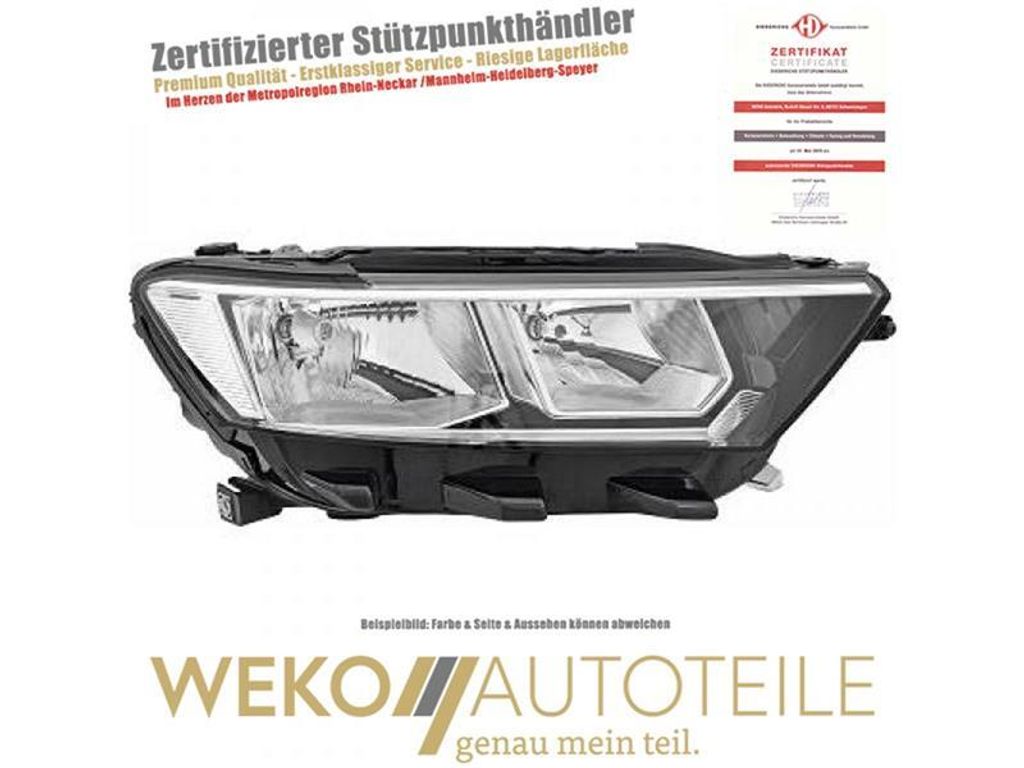 Scheinwerfer rechts DIEDERICHS 2240880 für VW