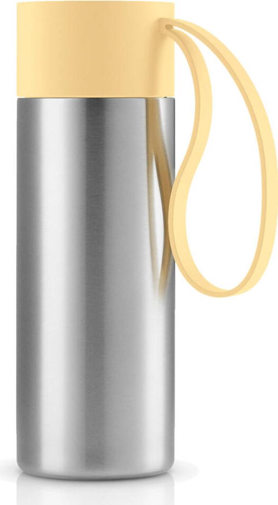 Eva Solo To Go Cup Lemon, Thermobecher, Isolierbecher, Edelstahl, Kunststoff, Silikon, Gelb, 350 ml, 567052