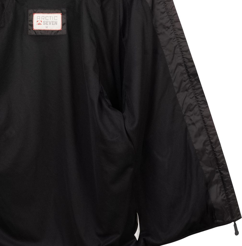Funktionale Outdoor Herren Regenjacke Schwarz Größe XXXL - Produktbild 6