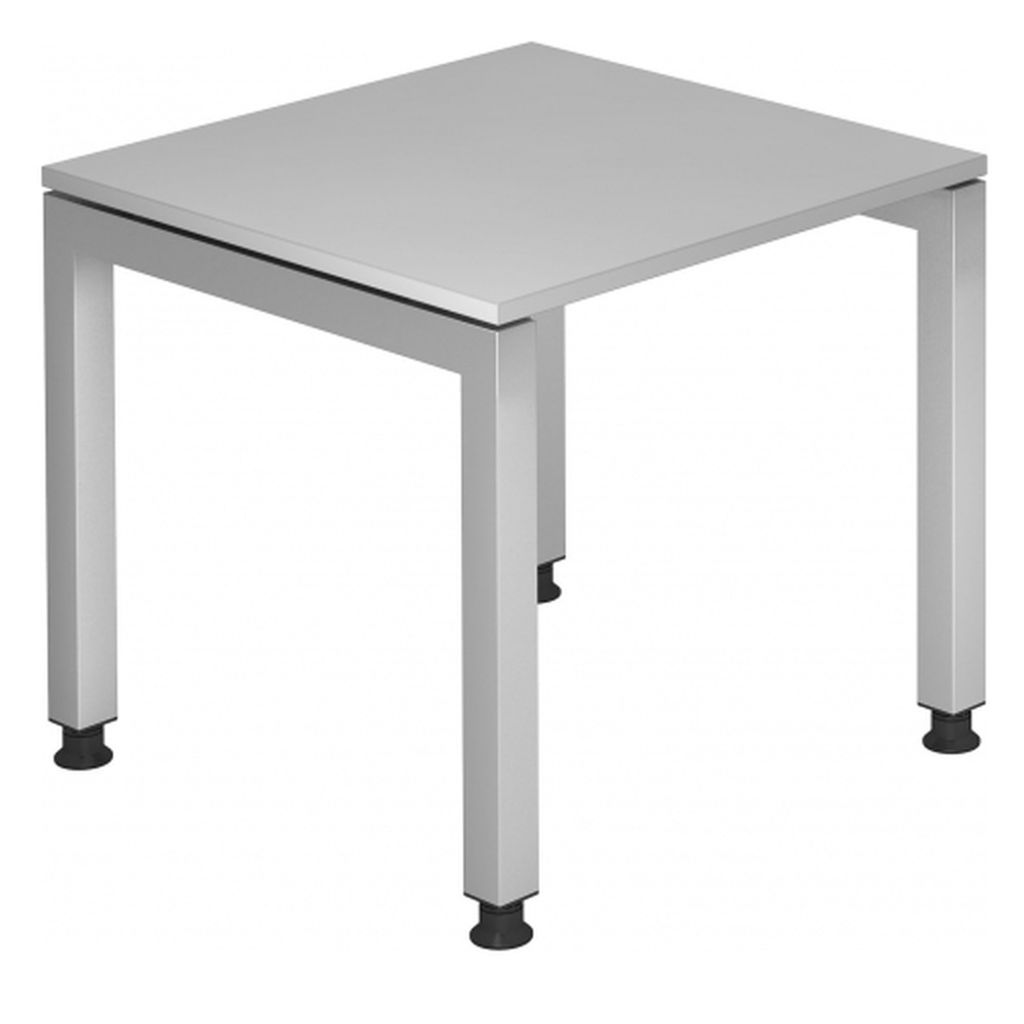 Büro Schreibtisch 80x80 cm Modell JS08 stufenlos höheneinstellbar 5 = Grau