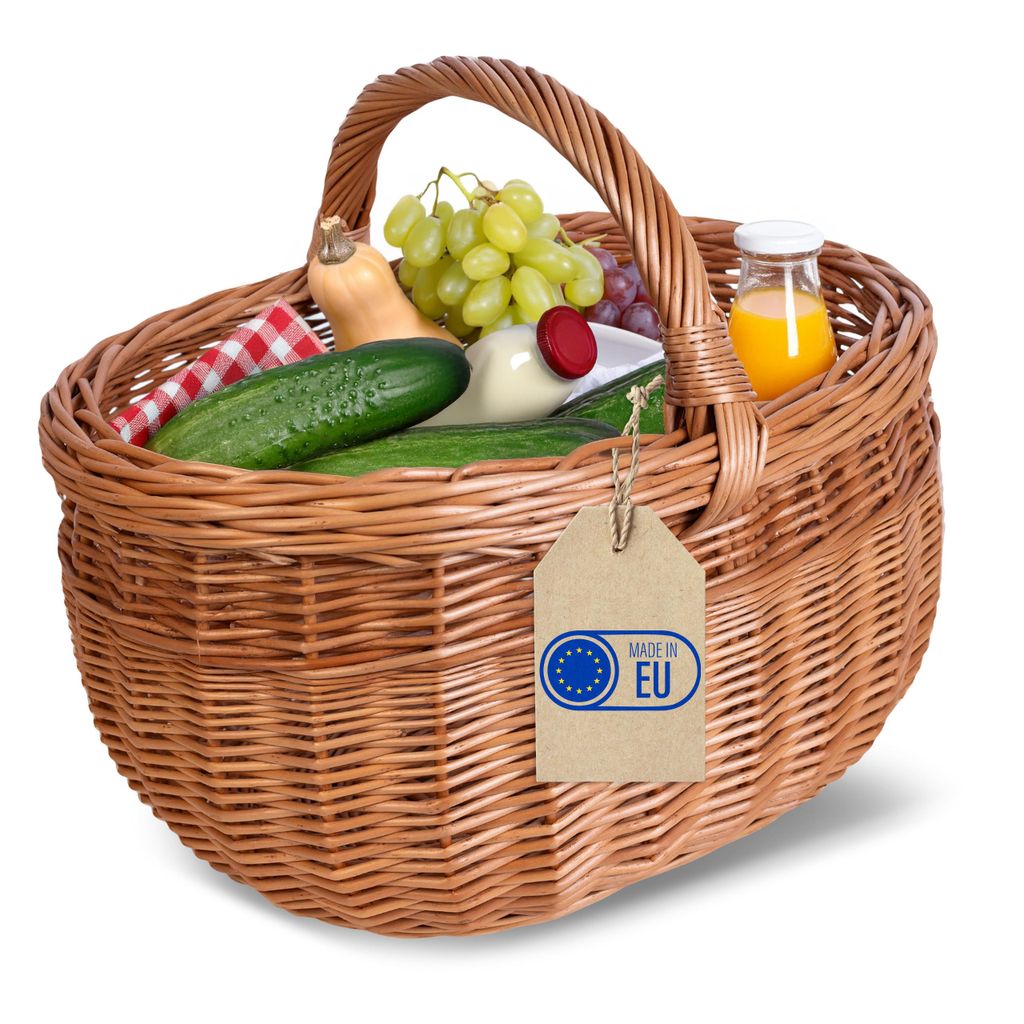 Creative Home veľký piknikový kôš Prútený kôš s rukoväťou | Obrázok produktu 