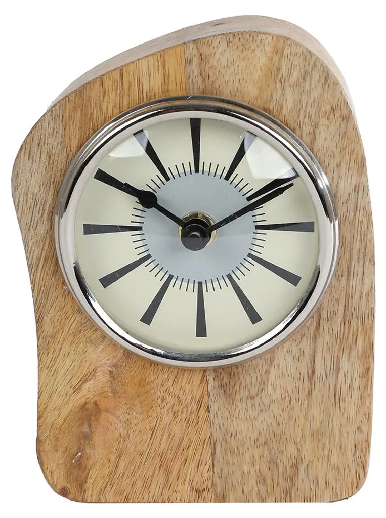 Horloge Van Manen Jessy bois naturel - Idéale pour salon ou bureau zen