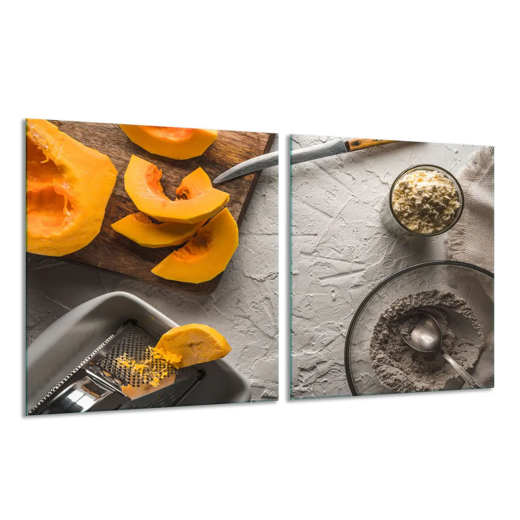 Piastra di copertura per piano cottura in ceramica 2 pezzi 2x40x52 frutta giallo copertura alzatina vetro - 10