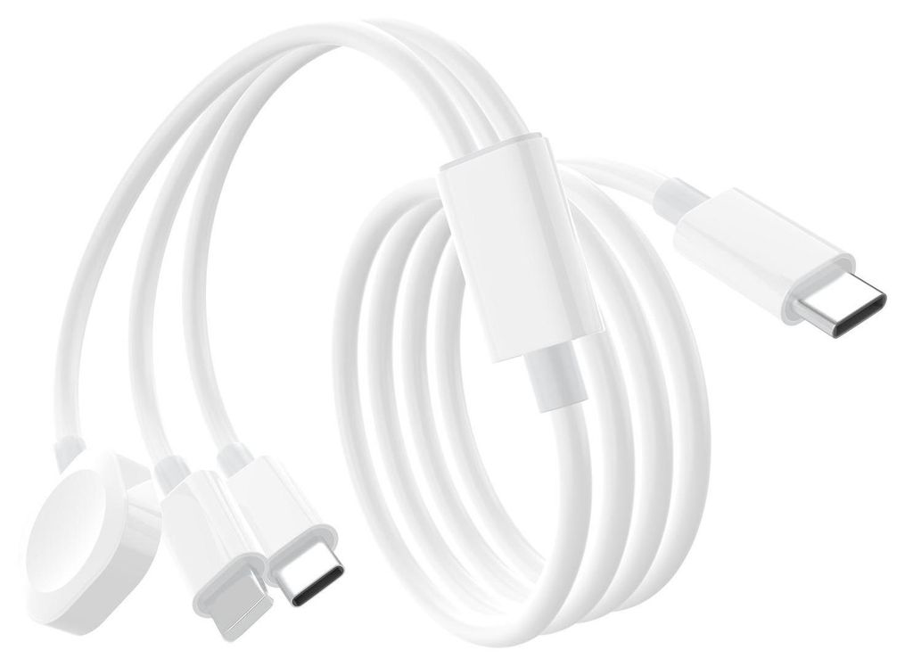 3-in-1-Ladekabel für Apple Watch und iPhone, 2M PD60W für Produktbild 