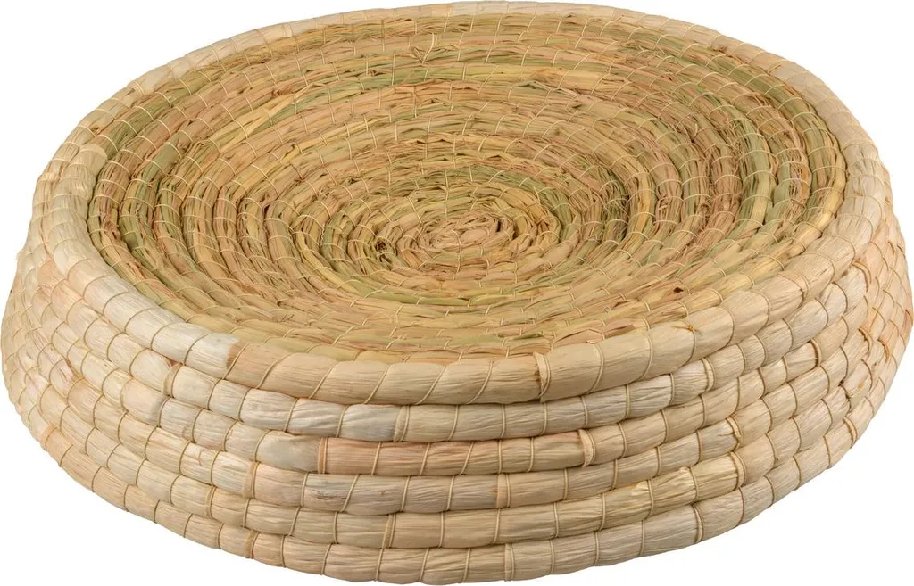 Tabouret Duvoplus Siesta en feuilles de maïs tressées pour chat 40cm