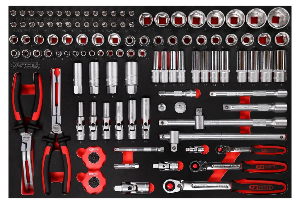 Module de douilles complet 111 pièces KS TOOLS pour mécanique et auto